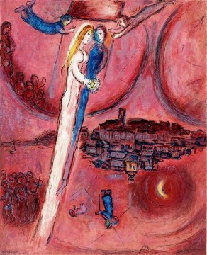 Chagall Pintura Art%C3%ADstica - El Cantar de los Cantares litografía en color contemporánea Marc Chagall